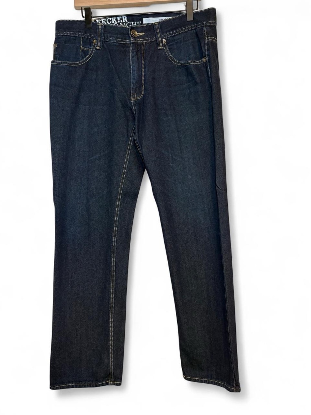 DKNY Men’s Dark Indigo Straight Jeans